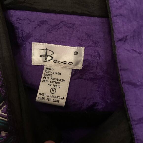 90’s Vintage Bocoo Track Jacket Unisex Windbreaker Sz. medium - Picture 3 of 5